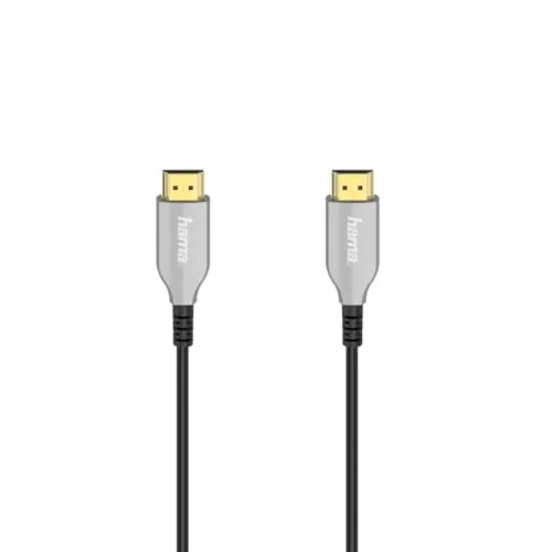 Hama Optisch Aktives HDMI™-Kabel 4K, 10 m - Hochwertiges 4K HDMI-Kabel mit vergoldeten Steckern für eine optimale Bild- und Tonübertragung, ideal für Gaming und Home Entertainment.