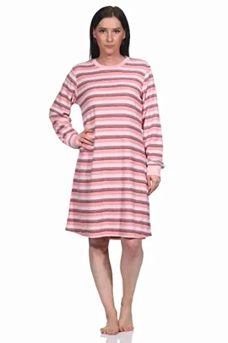 Normann Damen Frottee Nachthemd Langarm von Normann