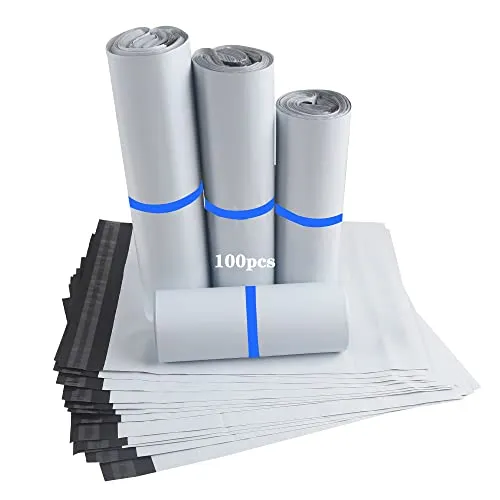 HVDHYY 100 Versandbeutel Plastik Klein Versandtaschen Selbstklebend, Blickdicht, Wasserdicht und Manipulationssicher Versandtüten 130mmX240mm/B6, 150mmX270mm/A5, 200mmX300mm/A4, 250mmX350mm/B4