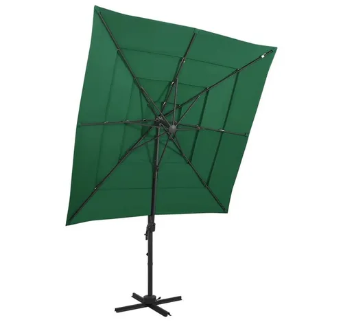 vidaXL Sonnenschirm mit Aluminium-Mast 250x250 cm von vidaXL