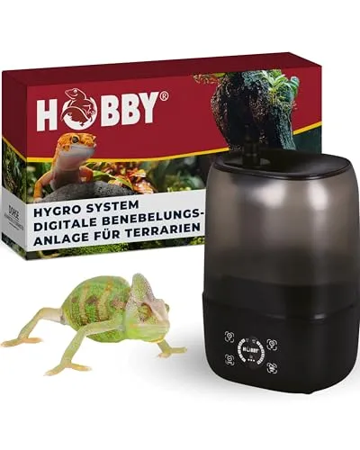 HOBBY Terraristik Hygro System I Digitale Benebelungsanlage für Terrarien I hygienisch & wartungsfreundlich I Terrarium Luftbefeuchter I effizientes Benebelungssystem mit 4L Wassertank
