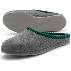 Pantoffelmann Filzpantoffel mit Gummisohle - Hausschuhe aus atmungsaktivem Filz, ideal für Herren und Damen, mit rutschfester Gummisohle für sicheren Halt und optimalem Fußklima.