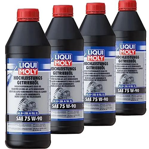 4x LIQUI MOLY 4434 Hochleistungs-Getriebeöl (GL4+) SAE 75W-90