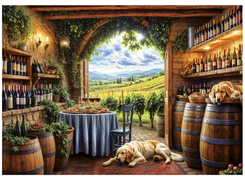 EDUCA Puzzle Hunde und von 1000 Puppen von Educa