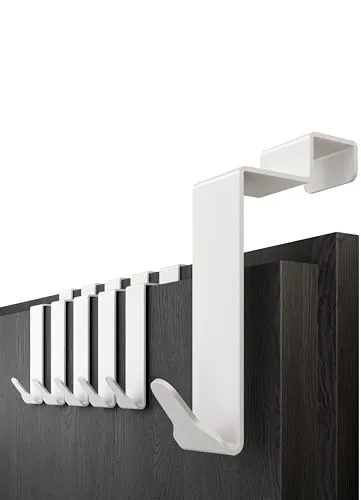 Menz Premium Türhaken 6er SET in weiß von Menz