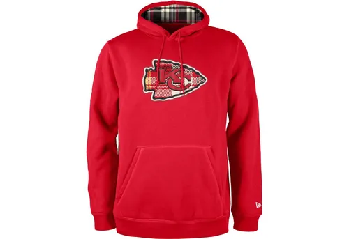 New Era Fleece Hoody - NFL Sideline Kansas City Chiefs - M - Sportfan Sweatshirts & Hoodies, offiziell lizenziertes Teamlogo für echte Fans der Kansas City Chiefs, ideal für die NFL-Saison 2024/2025.