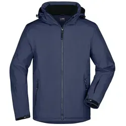 James & Nicholson Herren Wintersport Jacke - Elastische Softshelljacke in Navy, Größe XXL - Funktionsjacke für Wintersport, elastisch und bequem, ideal für aktive Tage im Schnee, pflegeleicht bei 30°C Waschtemperatur