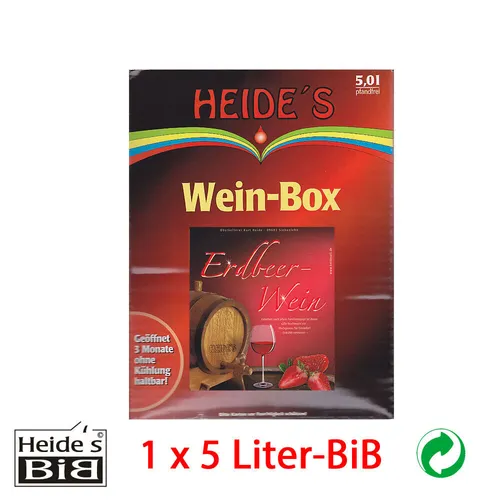 Erdbeer-Wein 9,5% Alc., 5 Liter-BiB - 1er-Pack