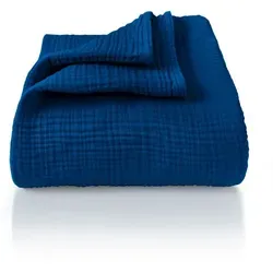 Laynenburg Tagesdecke Musselin – 100% Baumwolle für ultimativen Komfort - Tagesdecken aus 100% Baumwolle, 4-lagig und atmungsaktiv – ideal als leichte Sommerdecke oder stilvoller Überwurf für jedes Zuhause.