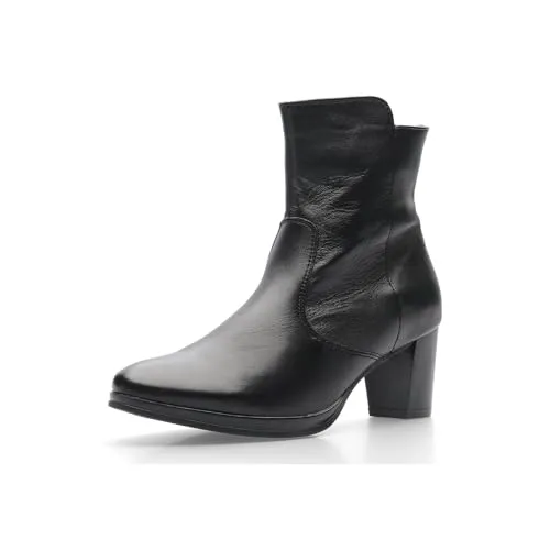 ara Damen Shoes Westernstiefel Schwarz 38 EU - Wanderschuhe aus hochwertigem Leder mit bequemem Blockabsatz, ideal für stilvolle Outdoor-Abenteuer.