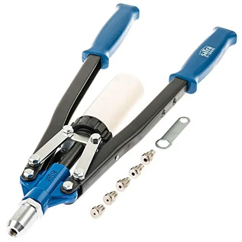 Satra S-18HHR Blindnietzange mit 5 Mundstücken 450 mm