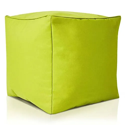Green Bean Sitzsack-Hocker, Hellgrün in beige von Green Bean