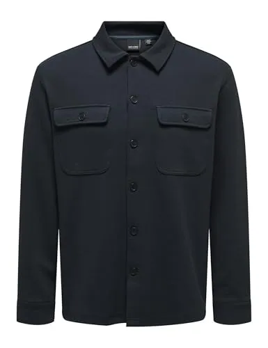 ONLY & SONS Herren Freizeit Hemd ONSNEWKODYL - Herrenhemden im Regular Fit, modisches Overshirt für vielseitige Anlässe, kombiniert Stil mit Komfort dank hochwertiger Materialien.