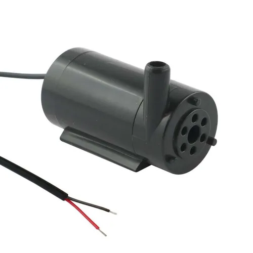 Mini-Tauchpumpe, Ø 27mm, 1,5...5V-, 2,5A, 240l/h, liegend, schwarz