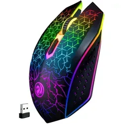 Kabellose RGB Gaming Maus - Ergonomisch, Leise und Präzise - Entdecken Sie die kabellose RGB Gaming Maus, die leises Klickverhalten und ergonomisches Design vereint. Ideal für Gaming und Büro, bietet sie vielseitige Anschlussmöglichkeiten und eine präzise Steuerung für jede Anwendung.