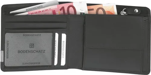 Bodenschatz Kings Nappa 8-694 KN 01 - Herren Geldbörse aus 100% Rindleder, mit Sicherheitsfolie und vielen Fächern für optimale Organisation