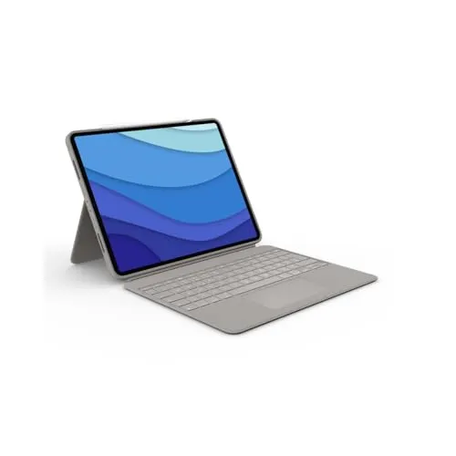 Logitech Combo Touch Tastatur Hülle für iPad Pro 12,9 Zoll (5., 6. Generation - 2021, 2022), abnehmbare Tastatur mit Hintergrundbeleuchtung, mit Ständer, Click-Anywhere, Smart Connector