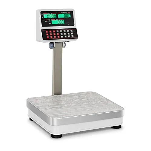 Steinberg Systems Kontrollwaage mit Hochanzeige - Elektronische oberschalige Laborwaagen mit Wiegebereich bis 100 kg und Genauigkeit von 10 g. Ideal für präzise Messungen, akkubetrieben mit LCD-Hochanzeige für beste Lesbarkeit.