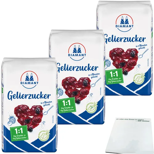 Diamant Gelierzucker 1:1 der Klassiker 3er Pack 3x1kg Packung usy Block
