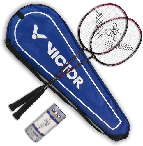 Victor Badminton Set Ultramate 8 rot von Victor
