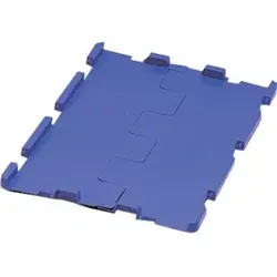 Klappdeckel blau L400xB300mm inkl. Scharniere - Zubehör für Stapelbehälter, einfache Befestigung am Schwerlast-Transportstapelkasten für optimalen Schutz und Transport.