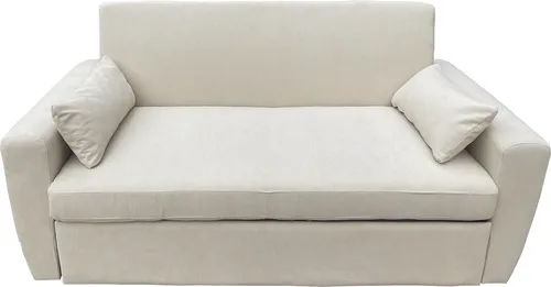 Happy Garden Schlafsofa Beige, 2-Sitzer, 93x85x169 cm