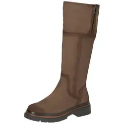 Caprice CAP BlueGrip Stiefel aus Leder, beige, Größe 36 - Hochwertige, bequeme Stiefel ohne Absatz mit innovativer CAP BlueGrip-Technologie für optimalen Halt. Ideal für den täglichen Einsatz.