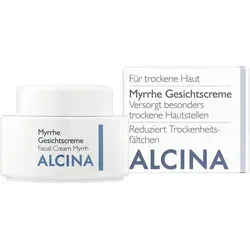 Alcina Myrrhe Gesichtscreme 100 ml - Tagespflege mit wertvollem Myrrhe-Extrakt, spendet intensive Feuchtigkeit und revitalisiert die Haut für ein jugendliches Aussehen.