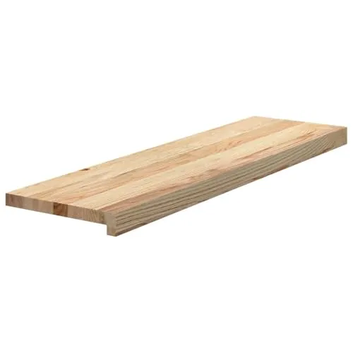 vidaXL Treppenstufen 12 Stk. Unbehandelt 90x30x2 cm Massivholz Eiche - Treppen & Geländer - Robuste Treppenstufen aus massivem Eichenholz, ideal für individuelle Gestaltung und vielseitig einsetzbar als Fensterbank.