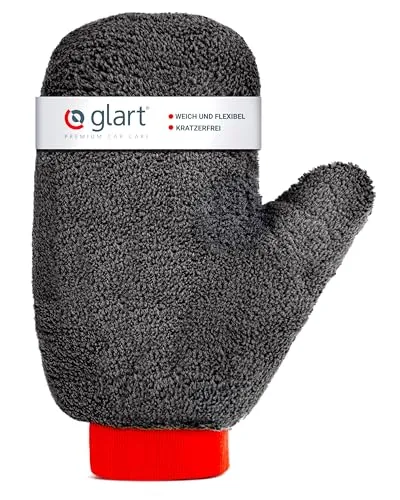 Glart 44FH Mikrofaser Felgenhandschuh 27x12 cm – Auto Felgen Waschhandschuh mit Bündchen – Felgenreinigung ohne Kratzer – Für Alufelgen und Stahlfelgen, Radkappen – Ersatz zur Felgenbürste