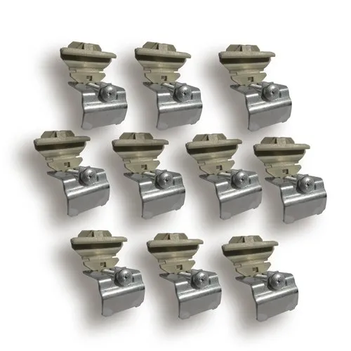 Schock Befestigungsklammern für Auflagespülen, Klammer-Set mit 10 Stück - Küchenspülen-Teile, ideal für eine sichere Montage von Einbauspülen mit 10 robusten Klammern im Set.