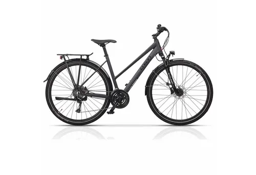 Airtracks Trekkingrad 28 Zoll Damen Trekking Fahrrad TRAIL 4.0 LADY Trekkingrad, 24 Gang, Kettenschaltung, Schwarz Matt - Rahmenhöhen 45 cm 50cm 55 cm » Modeljahr 2025