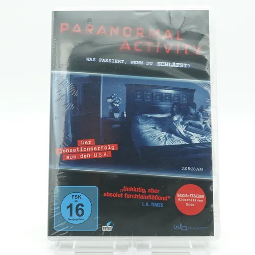 Paranormal Activity (Amaray) - Horrorfilm, freigegeben ab 16 Jahren, bietet spannende und gruselige Unterhaltung für Fans des Genres.