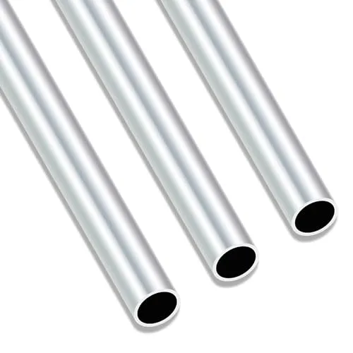 iMeistek 6063 Aluminium-Rundrohr, 250 mm Länge, 16 mm Außendurchmesser, 14 mm Innendurchmesser, nahtlos, gerade, runde Rohre für Industrie, Dekoration, Architektur (3 Stück)