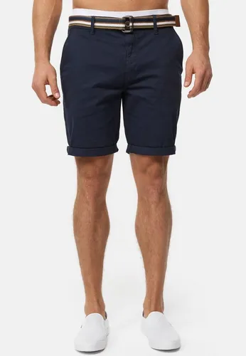 Indicode Herren INCunning Chino Shorts Navy XXL - Klassische Chino-Shorts aus 98% Baumwolle für einen stilvollen Sommerlook. Ideal für Freizeit und Büro, leicht kombinierbar und angenehm zu tragen.