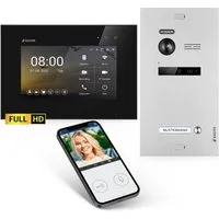 Balter EVO-HD Video Türsprechanlage - Haus-Alarmanlagen mit Full HD Kamera und 175° Weitwinkel für optimale Sicht. Inklusive Smartphone-App für komfortable Steuerung und Sicherheit.