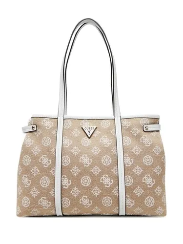 TASCHE DAMEN GUESS Beyza Tasche Tote Weiß Logo ND Wahl=P Weiß Logo HWJG962723