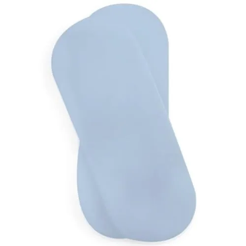 Clair de Lune Spannbettlaken für Babykörbchen, Jersey, Baumwolle, 74 x 30 cm, Blau, 2 Stück