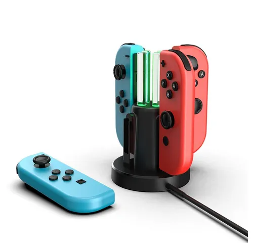 Gamedealer Ladestation 4in1 Joy-Con Quad-Charger für Nintendo Switch Controller-Ladestation (1-tlg., Ladegerät für Joy-Con Controllers)
