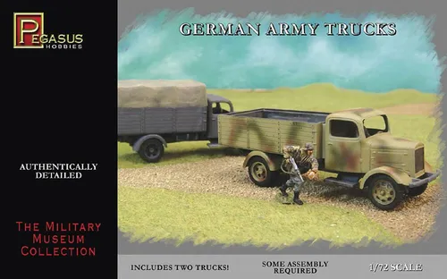 Pegasus PKPG7610 1/72 Deutscher Armeelastwagen,2 Bausätze