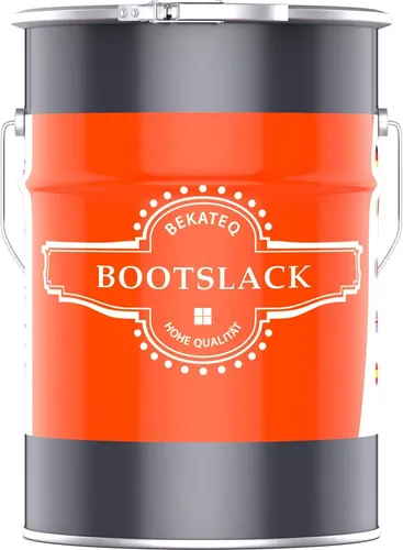 Bootslack Schokoladenbraun 10 Liter I Klarlack für Holz innen & außen I Parkettlack, Treppenlack, Schiffslack, Yachtlack I Hochbelastbar, wetterbeständig, süß- und seewasserfest - BEKATEQ LS-100