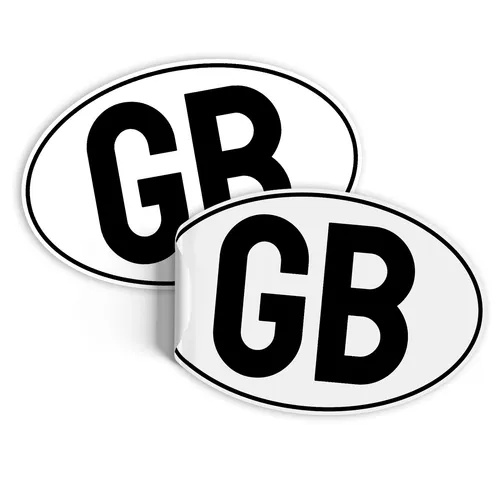 2x Länderkennzeichen 17,5x11,5cm DIN EU-Norm Aufkleber R226-13 Großbritannien
