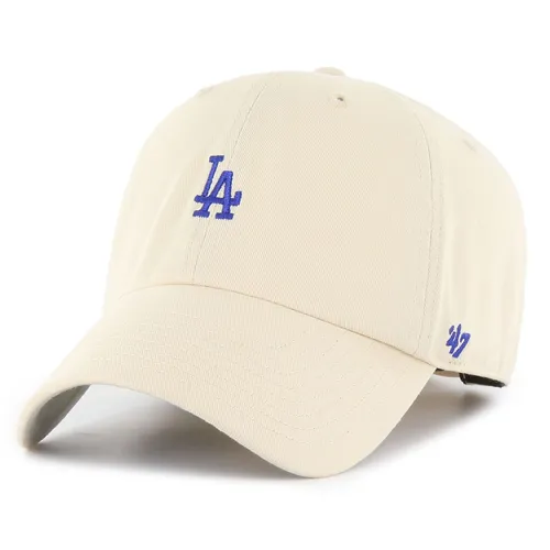 '47 Brand Adjustable Cap - Base Runner LA Dodgers Natural - Baseball Caps für Herren mit relaxed Fit aus der CLEAN UP Collection, ideal für einen lässigen Look und perfekten Tragekomfort.