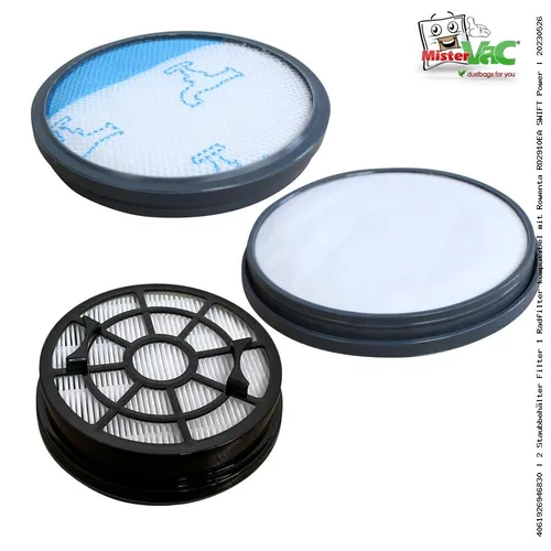 Staubbehälter Filter 1 Radfilter kompatibel mit Rowenta RO2957EA SWIFT Power 2