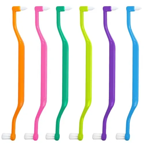 Stück 2-in-1 Zahnbürste mit Interdental- und Weisheitszahn-Bürstenköpfen