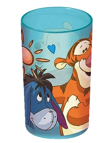 Disney Winnie Puuh Trinkbecher Kinder - Kinderbecher 250 ml für Mädchen und Jungen, Motivbecher für Kindergarten und Schule - Wasserbecher Kunststoff