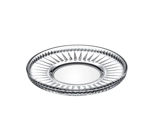 Pasabahce Teeglas Elysia Untersetzer in Kristalloptik in weiß von Pasabahçe