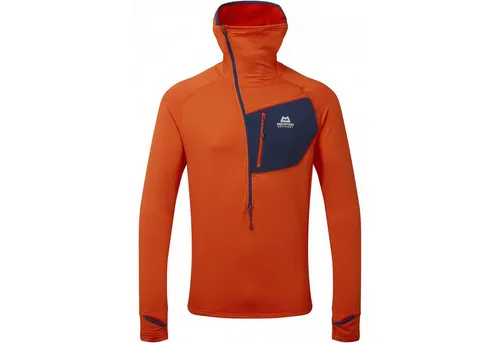 Mountain Equipment Herren Eclipse Zip Hoodie XXL rot - Hochwertiger Half-Zip Fleece Hoodie, kombiniert Komfort mit technischem Design für optimale Vielseitigkeit beim Outdoor-Einsatz.