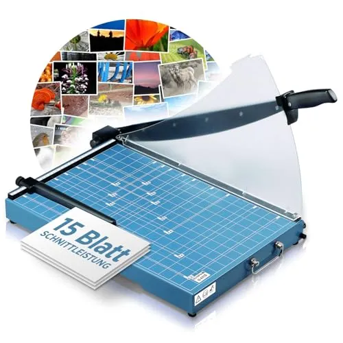 Olympia G 4415 Schneidemaschine A3 Hebelschneider - Papierschneidemaschinen mit hochwertigen Qualitätsmessern für höchste Präzision und Schärfe, ideal für den professionellen Einsatz.