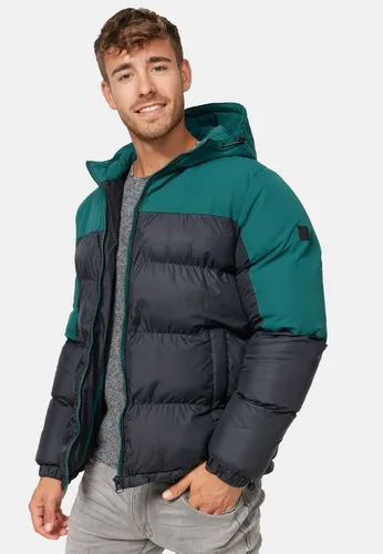 Indicode Winterjacke Danix beige M (50) - Funktionsjacke für den Winter, aus 100% Polyester, mit praktischer Kapuze und Regular Fit für optimalen Tragekomfort.
